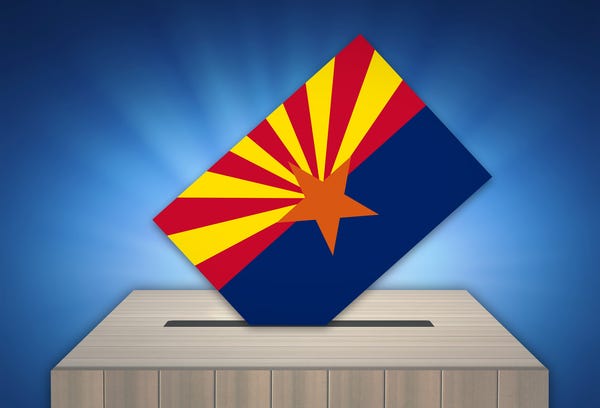 Arizona flag as ballot